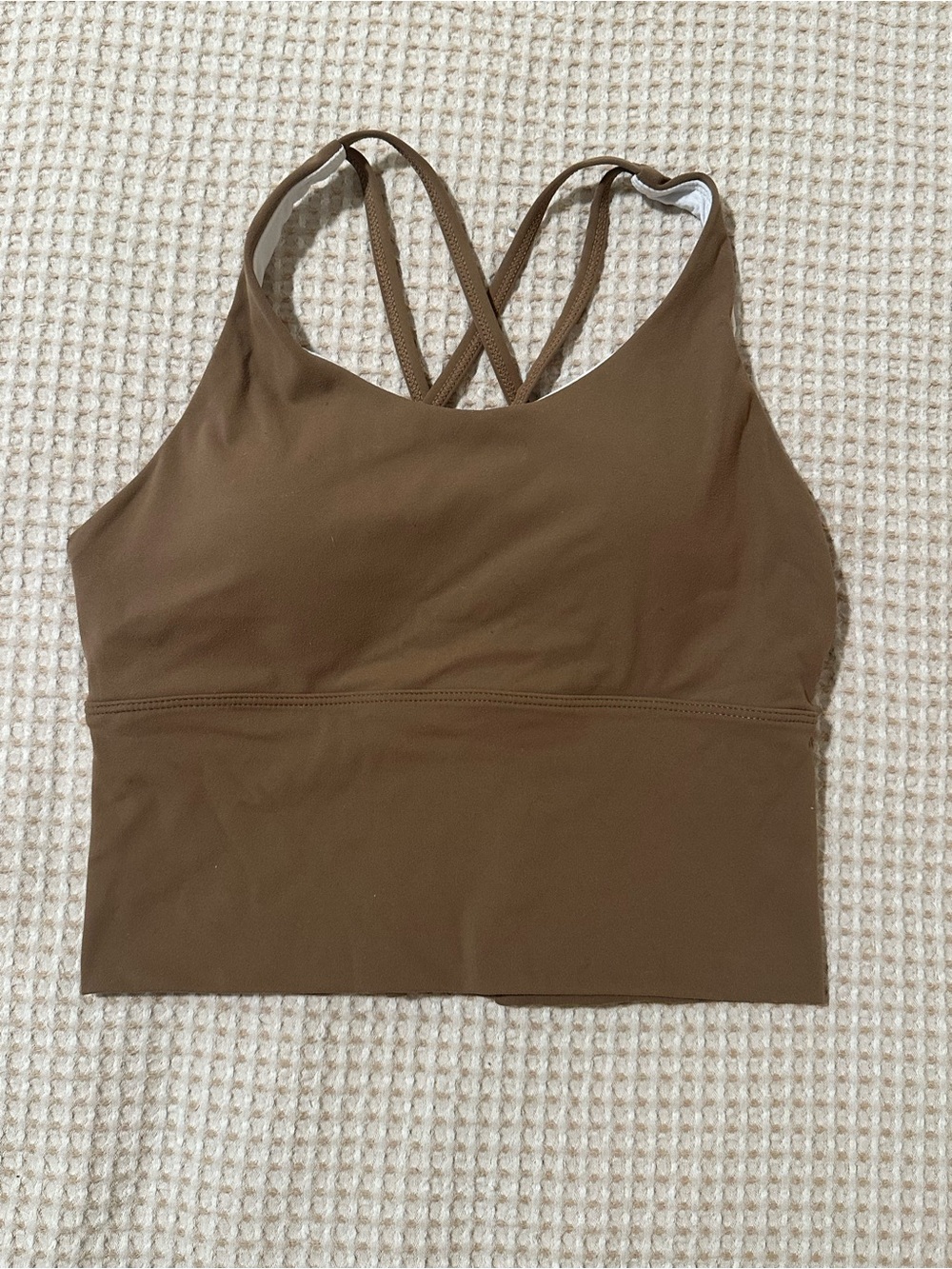 NVGTN Brown Strappy Crop Top